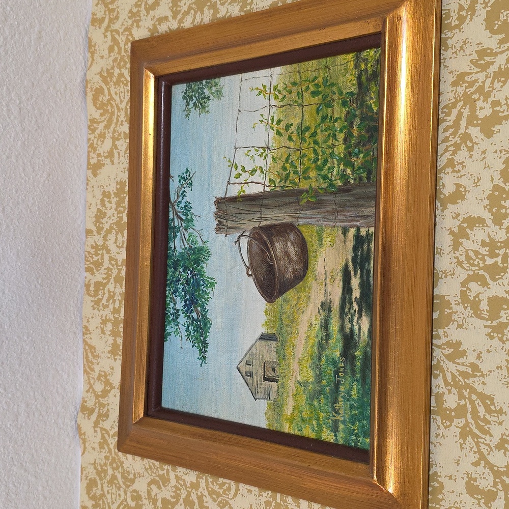 Vintage Oil Painting By Artist Kathryn Jones Professional Framed